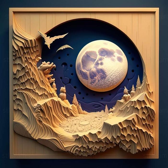 3D модель Игра восход луны (STL)